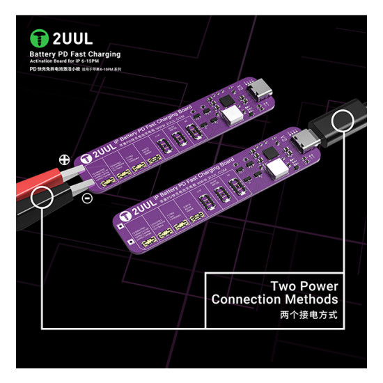 2UUL BT01 Battery PD Fast Charging & Activation Board for iPhone 6-15PM