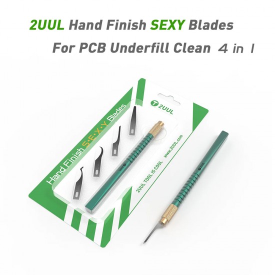 2UUL Hand Finish Sexy SEXY Blades with Handle Set for PCB Mainboard CPU Glue Removal