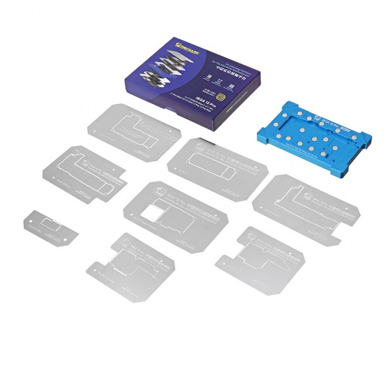 Mechanic iBGA 12 Pro Reballing Mid-Layer Platform For iPhone X-12Pro Max ( 10 in 1 )