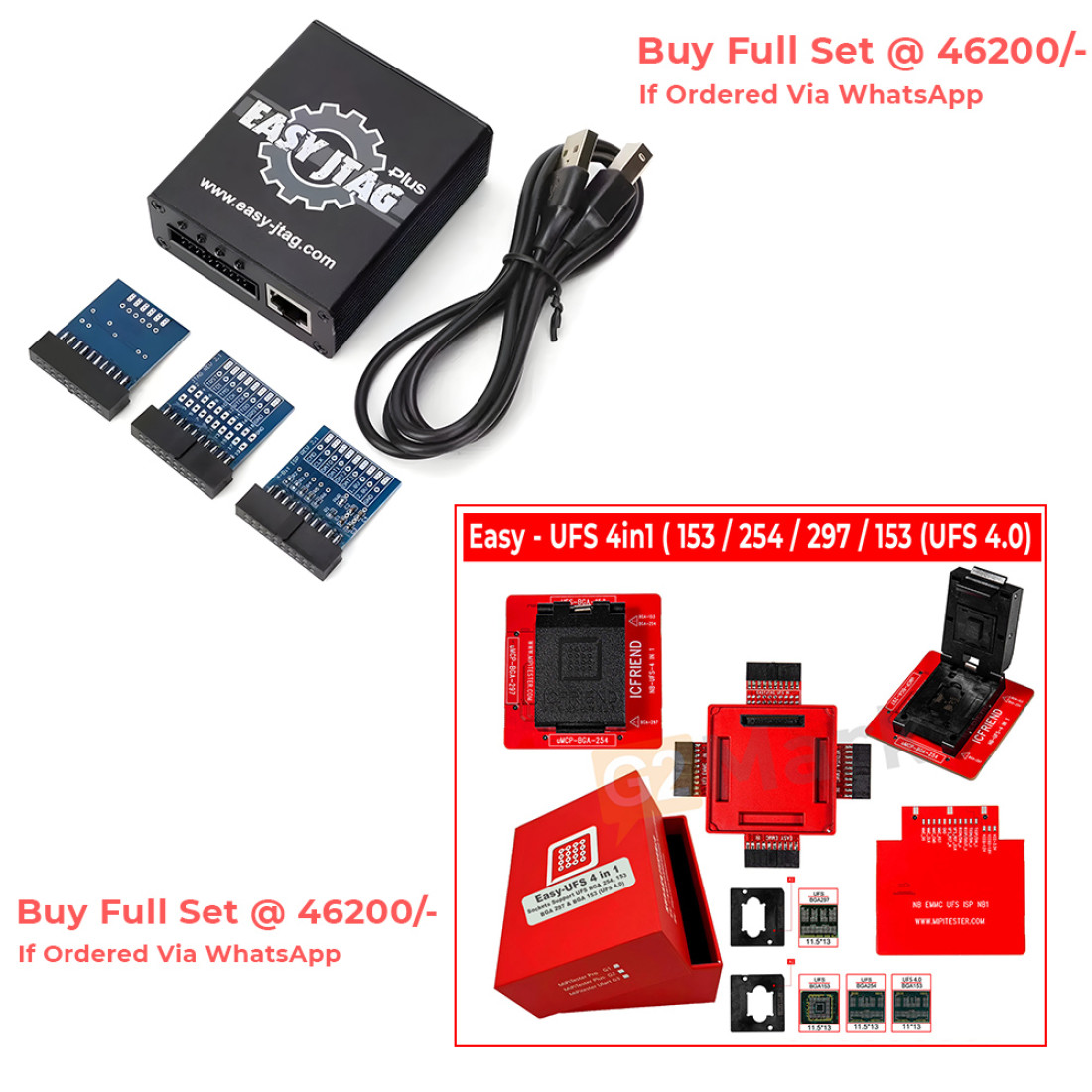 Easy JTAG Plus Box Black Edition With UFS 4in1 Adaptor Set