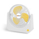 Portable USB + Battery 1200Mah Table Fan with 3 Speed Mode ( FLS-01 )