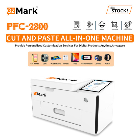 G2Mark Sticker / Screen Guard Cutting Machine With Auto Laminate and UV Curing Lamp Lifetime Updates & Unlimited Cutting (PFC 2300)