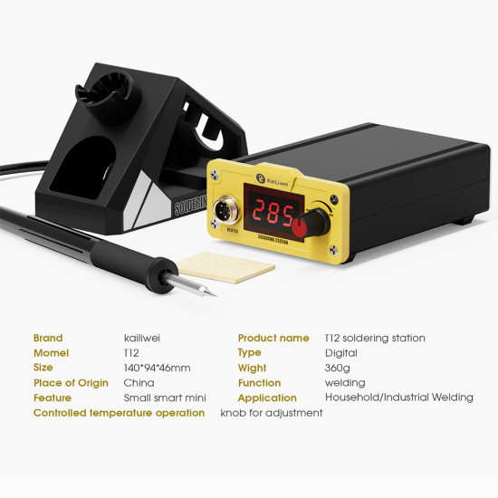 Kailiwei T12 Professional Constant Temperature Soldering Iron Station