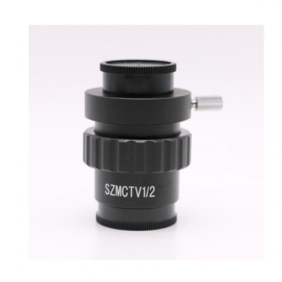 0.5X C-mount Lens 1/2 CTV Adapter For Trinocular Stereo Zoom Microscope Camera
