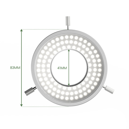 KSLID L9 Ultra High Lumen Adjustable Microscope Polarization Ring Light