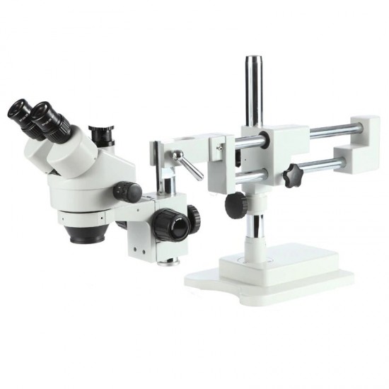 G2Mark RE-107 7X-45X 360° Swiveling Trinocular Microscope With 0.5X Zooming CTV Camera Lens & Adjustable LED Light - Exclusive Quality
