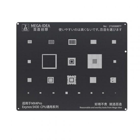 Qianli 0.12MM Black Stencil Exynos 5430 CPU for MX4Pro (BZ 16)