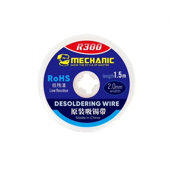 Mechanic R300 Copper Desolder Wick 2015 ( Width 2.0MM / Length 1.5M )