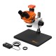 G2Mark RE-50X With 52MP FHD Camera (3D Continuous Zoom) 7X~50X Trinocular Stereo Microscope With 0.5X CTV Camera Zoom Lens & LED Adjustable Light Exclusive Quality - Medium Base