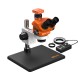 G2Mark RE-50X With 52MP FHD Camera (3D Continuous Zoom) 7X~50X Trinocular Stereo Microscope With 0.5X CTV Camera Zoom Lens & LED Adjustable Light Exclusive Quality - Medium Base