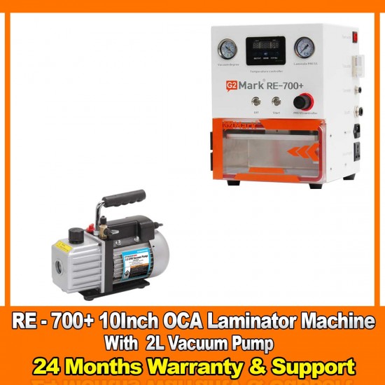 G2Mark RE-700+ EDGE / FLAT Screen OCA Lamination Machine With 2 Liter Vacuum Pump