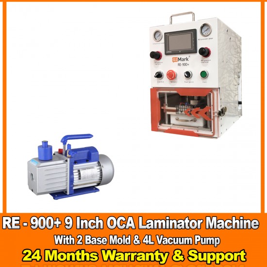 G2Mark RE-900+ EDGE / FLAT Screen OCA Machine laminator With (2 Free Base Mold ) & 4L Vaccum Pump