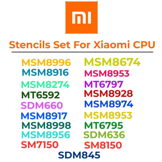 0.12MM Relife Stencils Set For MI Phones ( 10 Pcs ) 