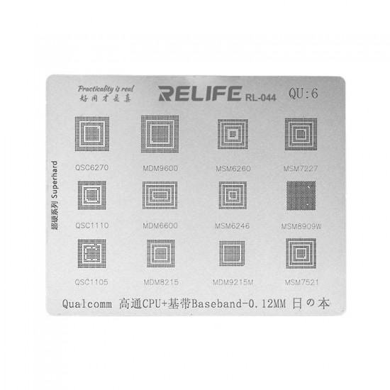 0.12MM Stencil Plate For Qualcomm CPU (QU6)