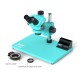 RF4 RF7050-28Pro ( RF7050TVP ) (3D Continuous Zoom) 7X~50X Trinocular Stereo Microscope With 0.5X CTV Camera Zoom Lens & LED Adjustable Light