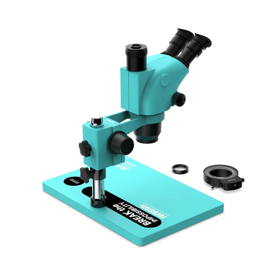 RF4 RF6565-TVP 6.5X-65X Trinocular Full HD Stereo Microscope With Zooming 0.5X CTV Camera Lens & LED Adjustable Light