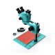 RF4 RF7050-P04 Base (3D Continuous Zoom) 7X~50X Trinocular Stereo Microscope With Camera Option & 0.5X CTV Lens With LED Adjustable Light Exclusive Quality 