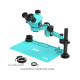 RF4 RF7050Pro-F019 (3D Continuous Zoom) 7X~50X Trinocular Stereo Microscope With 0.5X CTV Camera Zoom Lens & LED Adjustable Light