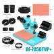 RF4 RF7050-TVP+ (3D Continuous Zoom) 7X~50X Trinocular Stereo Microscope With 0.5X CTV Camera Zoom Lens & LED Adjustable Light - Exclusive Quality