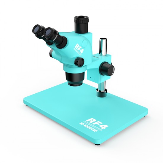 RF4 RF6565-TVP 6.5X-65X Trinocular Full HD Stereo Microscope With Zooming 0.5X CTV Camera Lens & LED Adjustable Light