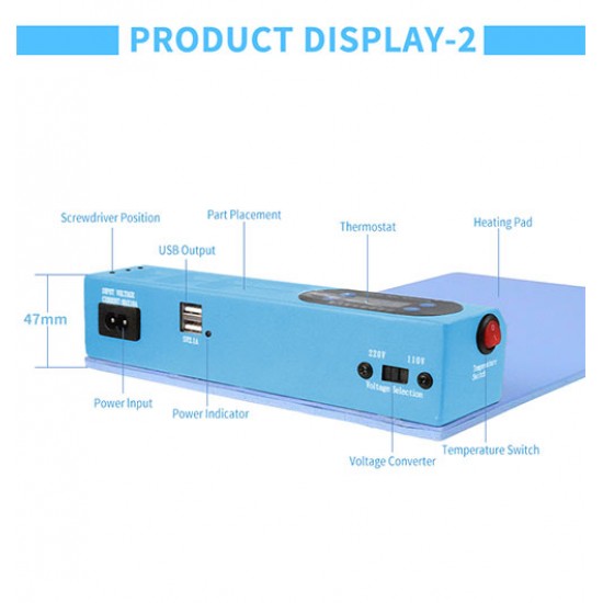SUNSHINE S-918E LCD Screen Separate Heating Pad