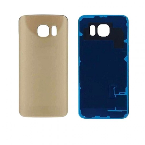 Back Panel Cover For Samsung S6 Edge - Gold