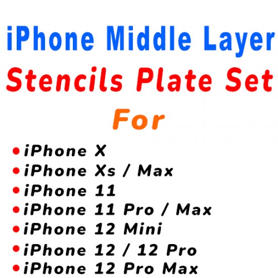 0.12MM Middle Layer Stencils Set For iPhone (  5 Pcs )