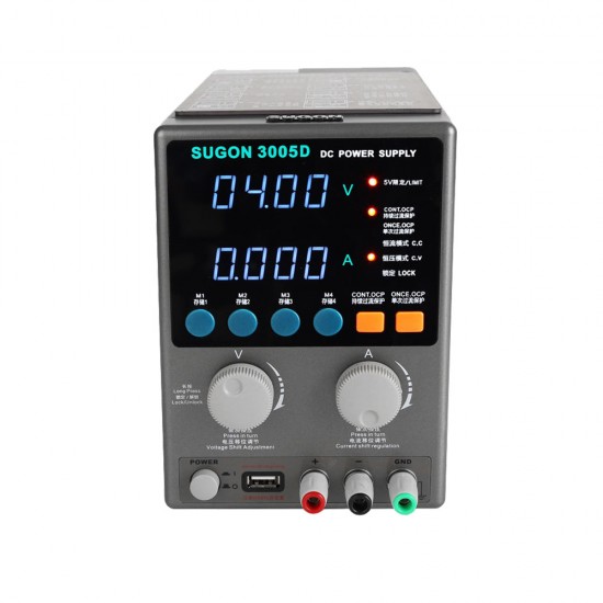 SUGON 3005D Adjustable Digital DC Power Supply With Short Killer With Memory Option ( 30V~5A ) 