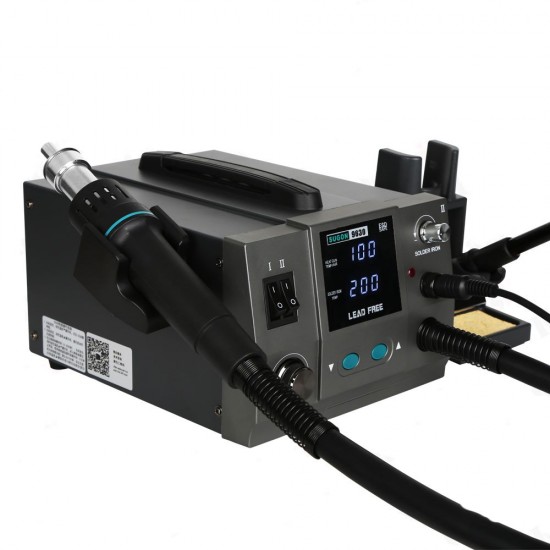 Sugon 9630 Hot Air Rework Station With Soldering Iron (760W)