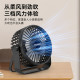 Portable USB Table Fan with 3 Speed Mode ( Color - Black/Pink ) FS022