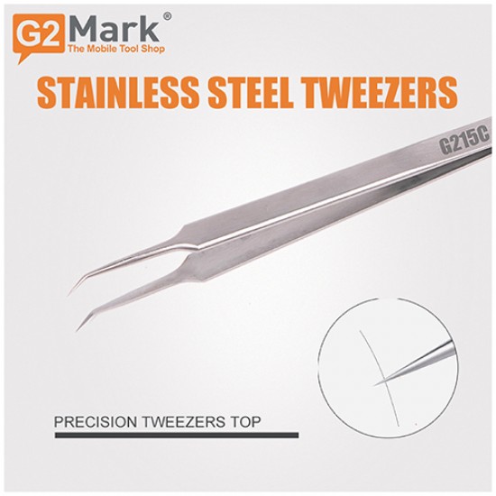 Tweezer By G2Mark G211C - Premium Quality Stainless Steel ( Straight )  