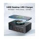 WLX-818DP 9-in-1 USB Magnetic Display Charger ( 140W Max Output )